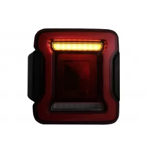 Feux Full LED pour Jeep Wrangler IV JL JLU 18+ RED Dynamic StartUp Lights--image-6059508