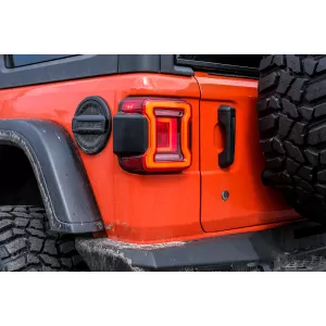 Feux Full LED pour Jeep Wrangler IV JL JLU 18+ RED Dynamic StartUp Lights--image-6080369