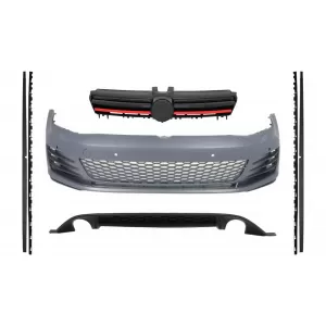 image-7-Komplett Body Kit VW Golf 7 VII (2013-2016), hűtőrács, küszöb spoiler és hátsó diffúzor, GTI dizájn