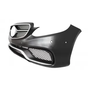 Bara Fara cu Difuzor Bara Spate si Ornamente Tobe Crom compatibil cu Mercedes W212 E-Class Facelift (2013-2016) E65 Dessign pentru Bara Spate Standard-image-6057945
