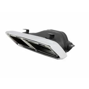 Bara Fara cu Difuzor Bara Spate si Ornamente Tobe Crom compatibil cu Mercedes W212 E-Class Facelift (2013-2016) E65 Dessign pentru Bara Spate Standard-image-6057952