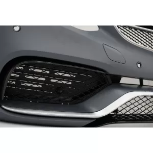 Bara Fara cu Difuzor Bara Spate si Ornamente Tobe Negre compatibil cu Mercedes W212 E-Class Facelift (2013-2016) E65 Dessign pentru Bara Spate Standard-image-6057957