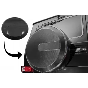 image-23-Szénszálas pótkerék fedél Mercedes Benz G-osztály W463 (1990-2018)