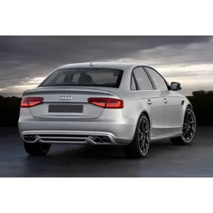 Stoßstange für AUDI A4 B8 Facelift 12-15 RS4 Look Diffusor Auspuff Schalldämpfer-image-6058250