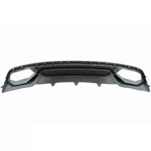 Hátsó lökhárító diffúzor kipufogóvégekkel és zongoralakk fekete csomagtér spoiler, AUDI A4 B8 Sedan Facelift (2012-2015), AB-Design-image-6058278