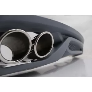 Hátsó lökhárító diffúzor kipufogóvégekkel és zongoralakk fekete csomagtér spoiler, AUDI A4 B8 Sedan Facelift (2012-2015), AB-Design-image-6058279