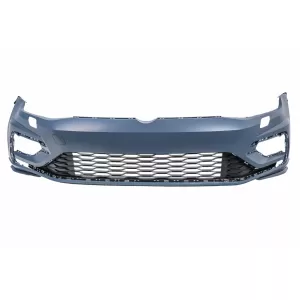 Front Bumper with Central Badgeless Grille suitable for VW Golf 7.5 (2017-2020) R GTI Design