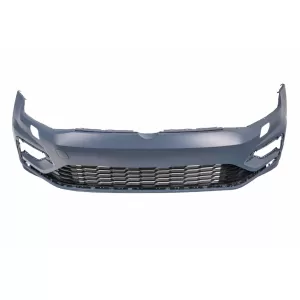 Front Bumper with Central Badgeless Grille suitable for VW Golf 7.5 (2017-2020) R GTI Design