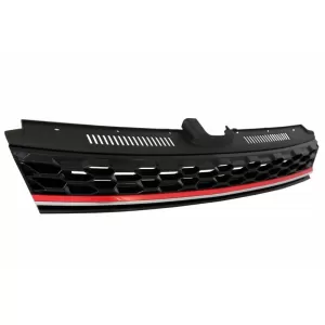 Front Bumper with Central Badgeless Grille suitable for VW Golf 7.5 (2017-2020) R GTI Design