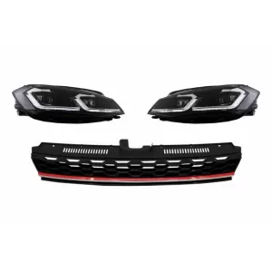 image-18-Rechtslenker LED-Scheinwerfer Sequentiell für VW Golf 7.5 VII Facelift 17+