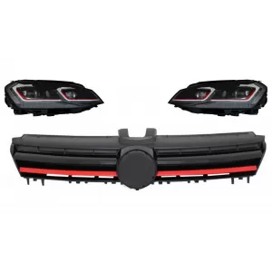 image-77-LED Fari Dinamico per VW Golf 7 VII 12-17 Griglia Facelift G7.5 GTI Look