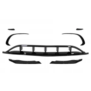 Hátsó diffúzor és kipufogóvég szett, első splitterekkel és hátsó spoilerrel, Mercedes A-osztály W176 Facelift (2015-2018), Sport Pack-image-6058605