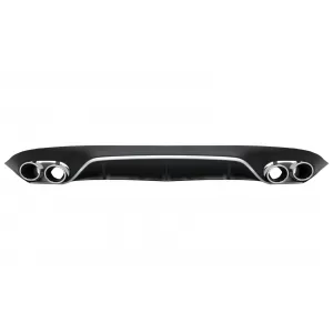 Frontstoßstange für Mercedes E C238 A238 2016+ E63 Look Diffusor Tipps Schwarz Chrom-image-6058647