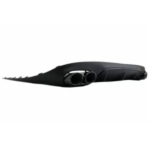 Diffusor für Mercedes E C238 A238 AMG Linie 16+ E53 Look Auspuff Gitter Alles schwarz-image-6058836