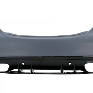 Hintere Stoßstange für Mercedes C-Klasse W205 Limousine 2014-2020 C63 Look-image-6061038