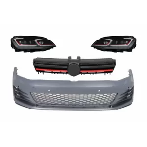 image-44-Első lökhárító, középső hűtőráccsal, LED fényszórókkal, dinamikus irányjelzőkkel, VW Golf VII 7 5G (2013-2017), GTI kinézet