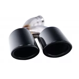 Ornamente Evacuare compatibil cu Porsche Cayenne 92A Facelift (10/2014-2017) GTS Design Negru Lucios-image-6060742