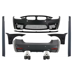 image-14-Komplett Body Kit szénszálas kipufogóvégekkel és fekete első sárvédőkkel BMW F30 (2011-2019), EVO II M3 CS dizájn, ködlámpa nélkül
