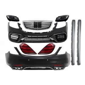 image-55-Full Convesion Body Kit prikladan za Mercedes S-klasu W222 Facelift (2013-06.2017) S63 izgled s LED svjetlima