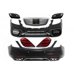 image-57-Body Kit prikladan za Mercedes S-Class W222 Facelift (2013-06.2017) S63 Look s LED svjetlima