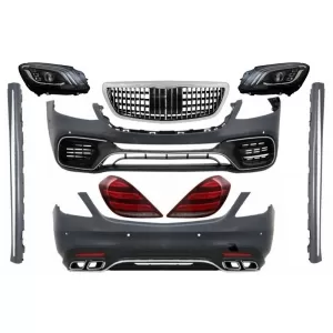 image-16-Body Kit Mercedes Benz S-osztály W222 Facelift (2013-06.2017) modellekhez, S63 Dizájn, LED futófényes irányjelzőkkel