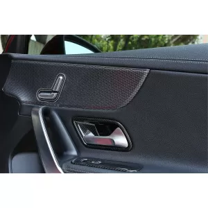 Inner Door Cover Handle Bowl Trim suitable for Mercedes A-Class W177 V177 (2018-Up) LHD Carbon