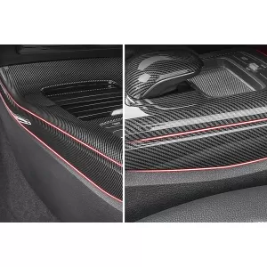 Car Center Console Panel Side Decorative Trim Cover Suitable for Mercedes A-Class W177 V177 (2018-Up) Carbon
