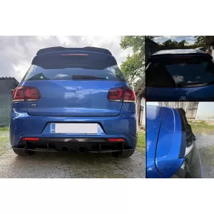 Roof Spoiler Add On Wing suitable for VW Golf 6 Hatchback (2008-2012) GTI Design Piano Black