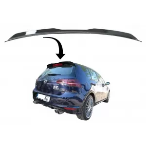 Roof Spoiler Add On Trunk Wing suitable for VW Golf 7 (2012-2017) GTI Design Piano Black