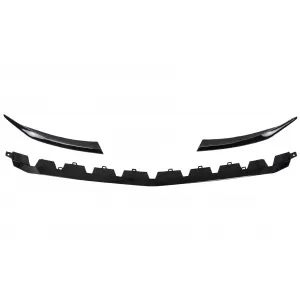 Front Bumper Lip Extension suitable for Mercedes A-Class W177 V177 (04.2018-2022) A35 Design Black Edition