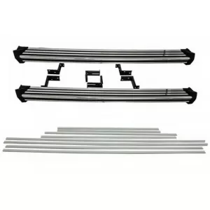 image-68-Oldalküszöb fellépő és ajtó oldalvédő díszléc, csiszolt alumínium, MERCEDES G-osztály W463 (1989-2018), 5 ajtós hosszú tengelytávú