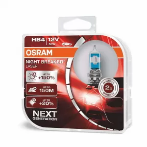 Osram Night Breaker Laser HB4 Halogenlampe +110% 9006NL-HCB 12V 51W 2 Stücke-image-6060955