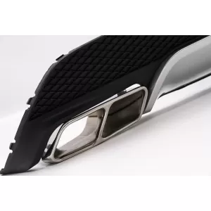 Diffusor Auspuff Tipps fürMercedes CLA W117 13-16 Sportpaket Aufkleber Dunkel Grau-image-6089410