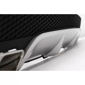 Diffusor Auspuff Tipps fürMercedes CLA W117 13-16 Sportpaket Aufkleber Dunkel Grau-image-6089411