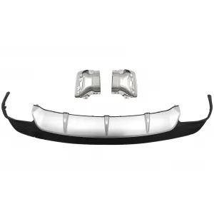 Diffusor Auspuff Tipps fürMercedes CLA W117 13-16 Sportpaket Aufkleber Dunkel Grau-image-6089413