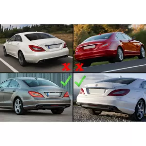 Hátsó lökhárító diffúzor MERCEDES CLS Sedan W218 (2011-2017), csak AMG Sport Line modellekhez-image-6070630