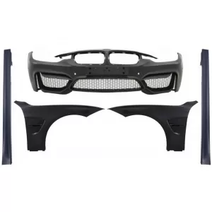image-5-Lökhárító küszöb spoiler BMW 3 F30 F31 LCI előtti és LCI 11-18, M4 kinézetű első sárvédők