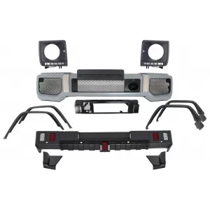 image-71-Bodykit für Mercedes G W463 89-18 G63 G65 Look Radkästen Scheinwerferblenden LED DRL