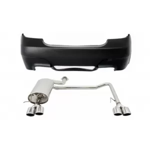 image-3-Hátsó lökhárító BMW 5-ös E60 2003-2010, Twin Double Quad M5 dizájn kipufogórendszerhez