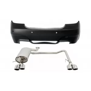 image-5-Hátsó lökhárító BMW 5-ös E60 2007-2010, Twin Double Quad M5 dizájn kipufogórendszerhez