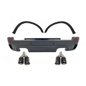 image-4-Hátsó lökhárító és kerékjárati ív Fender Flares dizájnnal, Dual Twin karbon matt kipufogóvéggel BMW X5 E70 (2007-2013) X5M M-Design