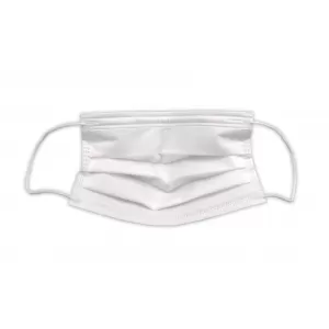 Pachet 50 masti de protectie de unica folosinta cu 3 pliuri 3 straturi cu banda de fixare-image-6063955