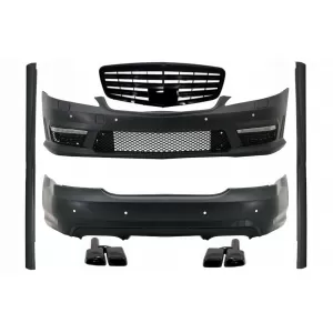 image-4-Body Kit Mercedes W221 05-11 lökhárító, hűtőrács, küszöb spoiler, kipufogóvég