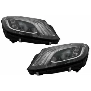 Kit carrosserie pour Mercedes S W222 Facelift 13-06.17 S63 Look Phares Full LED-image-6063381