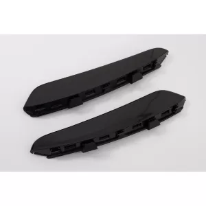 Kit Front Bumper Flaps Side Fins Flaps suitable for Mercedes A-Class W177 V177 (04.2018-2022) A35 Design Black Edition