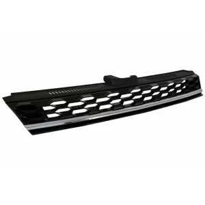 Stoßstangenspoiler für VW Golf 7.5 17-20 Mittelgrill Chrom R Line Look-image-6063600