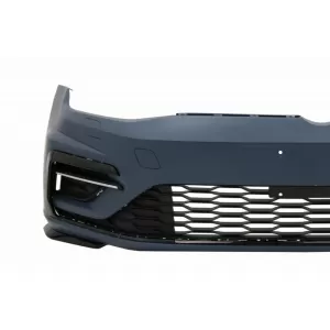 Stoßstangenspoiler für VW Golf 7.5 17-20 Mittelgrill Chrom R Line Look-image-6063606
