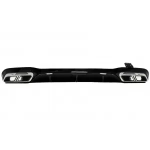 Stoßstange für Mercedes E W213 16+ E63 Look Schwarz Diffusor Endrohre-image-6063694