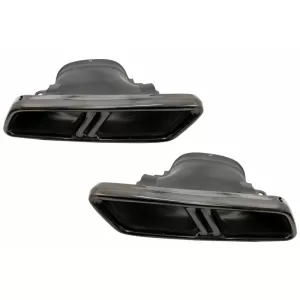 Bara Fata cu Difuzor Bara Spate si Ornamente Tobe compatibil cu Mercedes E-Class W213 (2016-up) E63s Design Night Package-image-6063722