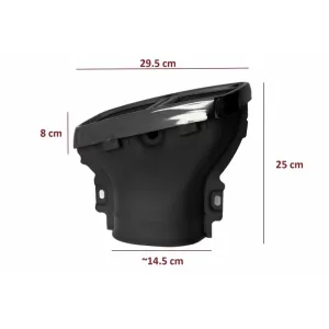 Bara Fata cu Difuzor Bara Spate si Ornamente Tobe compatibil cu Mercedes E-Class W213 (2016-up) E63s Design Night Package-image-6063725